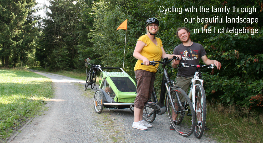 Cycling with the family through our beautiful landscape Fichtelgebirge