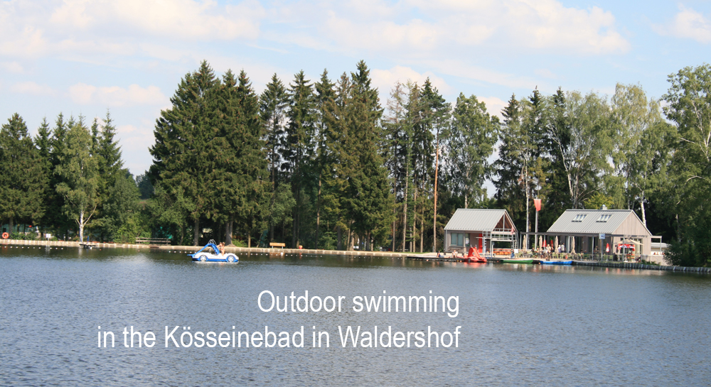 Outdoor swimming in our Kösseinebad in Waldershof